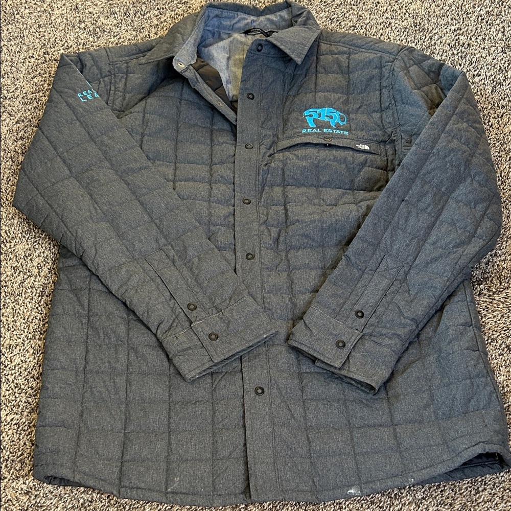 The North Face Men's Dark Gray Quilted Jacket